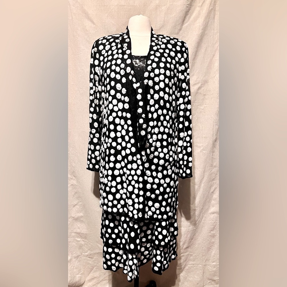 Vintage Judith Ann Creations Sequin Skirt Suit